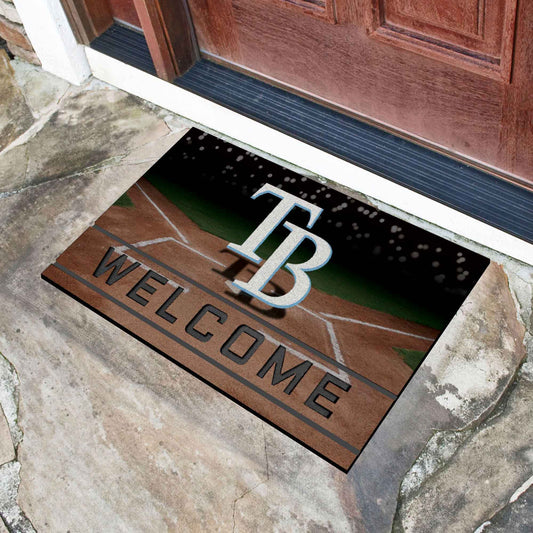 Tampa Bay Rays Rubber Door Mat - 18in. x 30in.