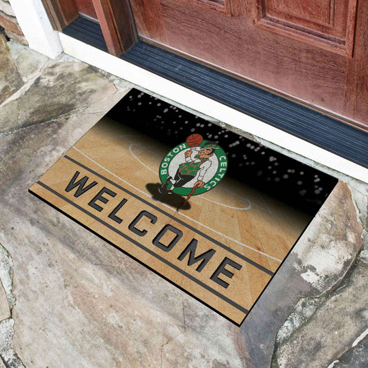 Boston Celtics Rubber Door Mat - 18in. x 30in. - Boston Celtics