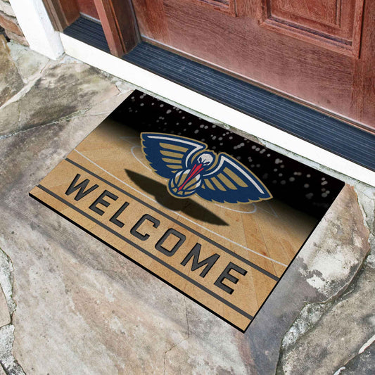 New Orleans Pelicans Rubber Door Mat - 18in. x 30in.