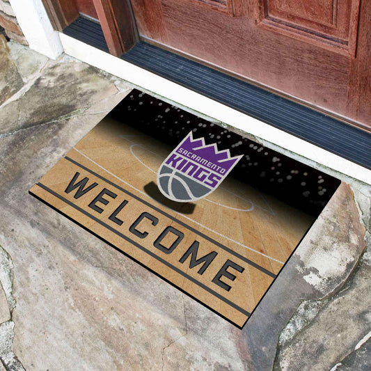 Sacramento Kings Rubber Door Mat - 18in. x 30in. - Sacramento Kings