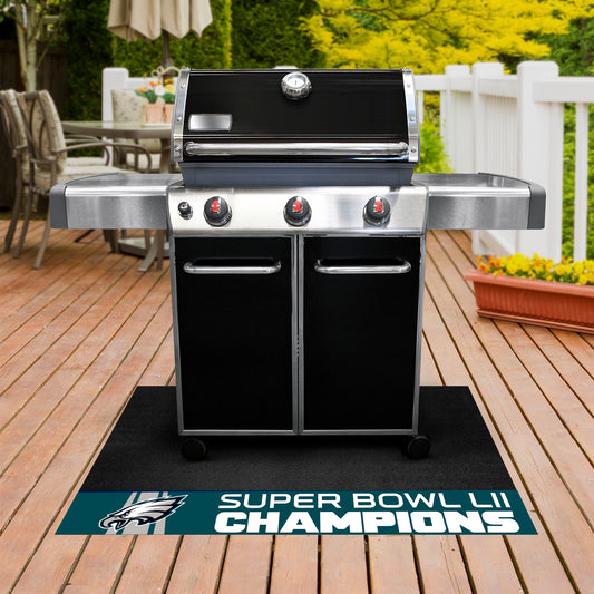 Philadelphia Eagles Vinyl Grill Mat - 26in. x 42in., 2018 Super Bowl LII Champions