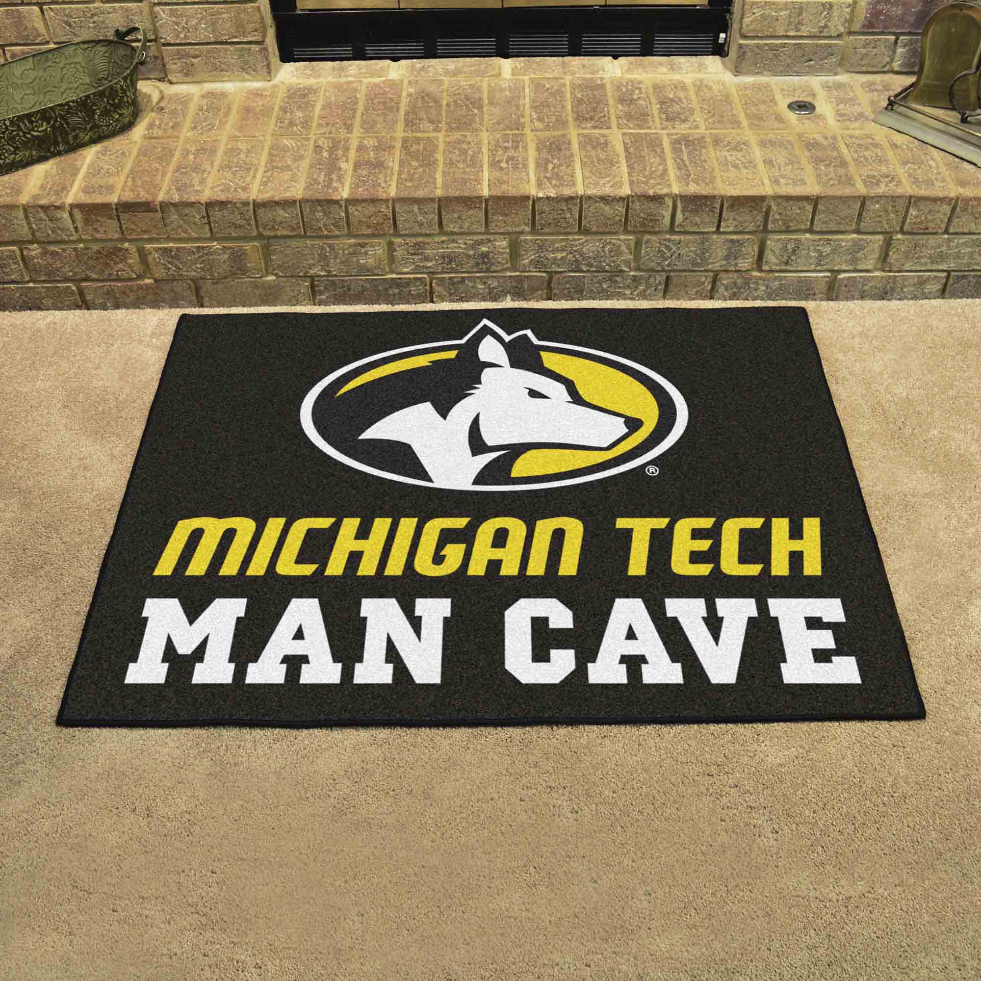 Michigan Tech Huskies Man Cave All-Star Rug - 34 in. x 42.5 in.