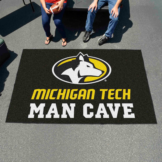 Michigan Tech Huskies Man Cave Ulti-Mat Rug - 5ft. x 8ft.