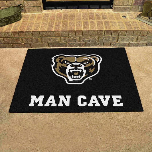 Oakland Golden Grizzlies Man Cave All-Star Rug - 34 in. x 42.5 in. - Oakland