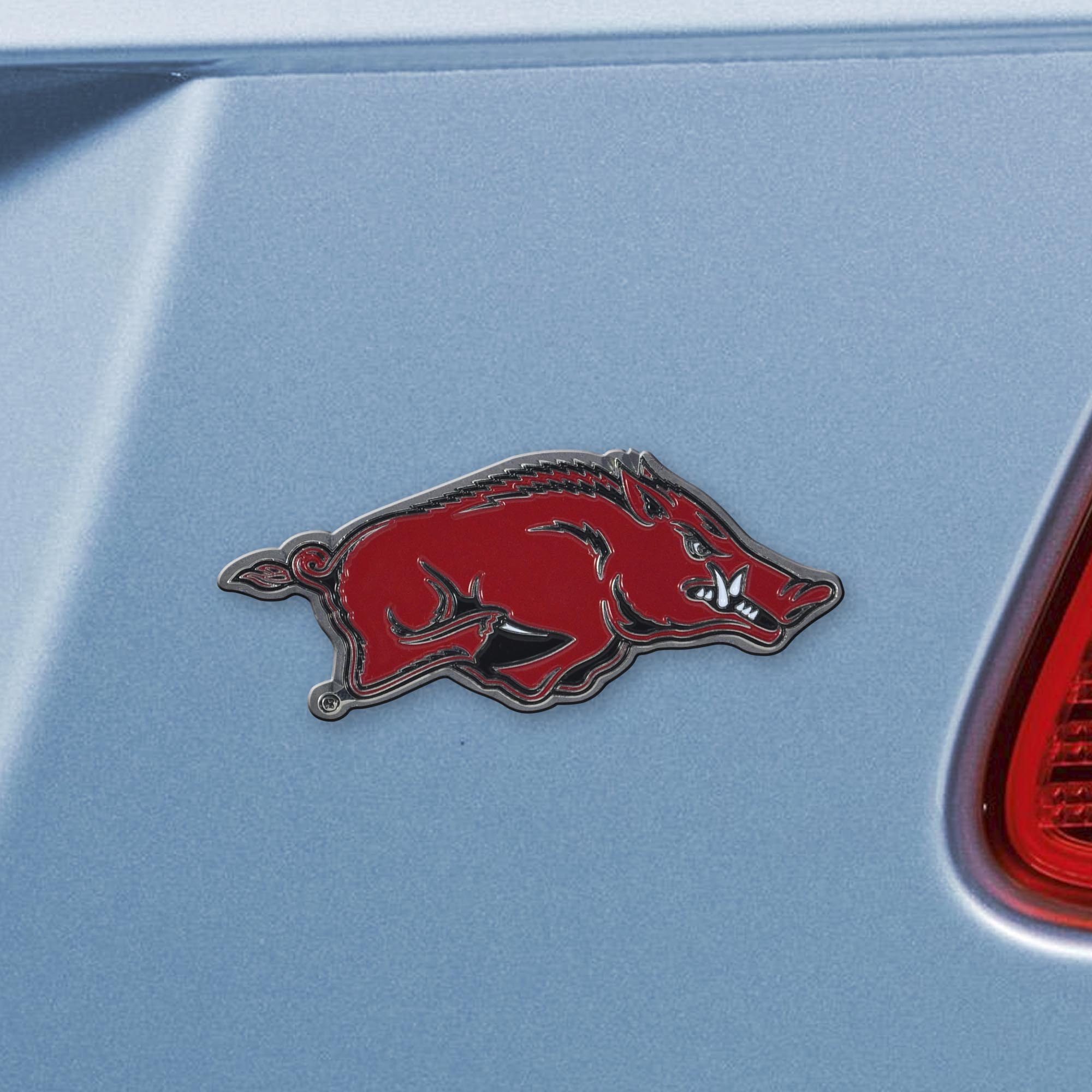 Arkansas Razorbacks 3D Color Metal Emblem - Arkansas