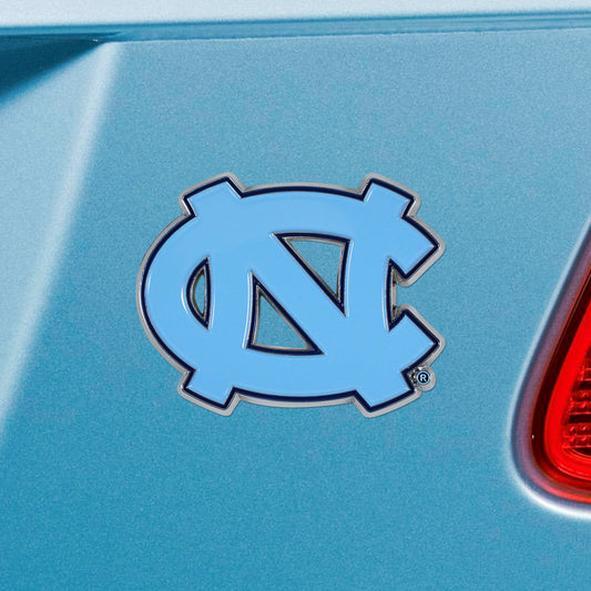 North Carolina Tar Heels 3D Color Metal Emblem - North Carolina