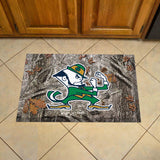 Notre Dame Fighting Irish Rubber Scraper Door Mat - Leprechaun Alternate Logo, Camo