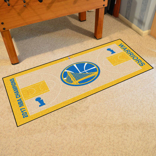 Golden State Warriors 2017 NBA Champions Court Runner Rug - 24in. x 44in.