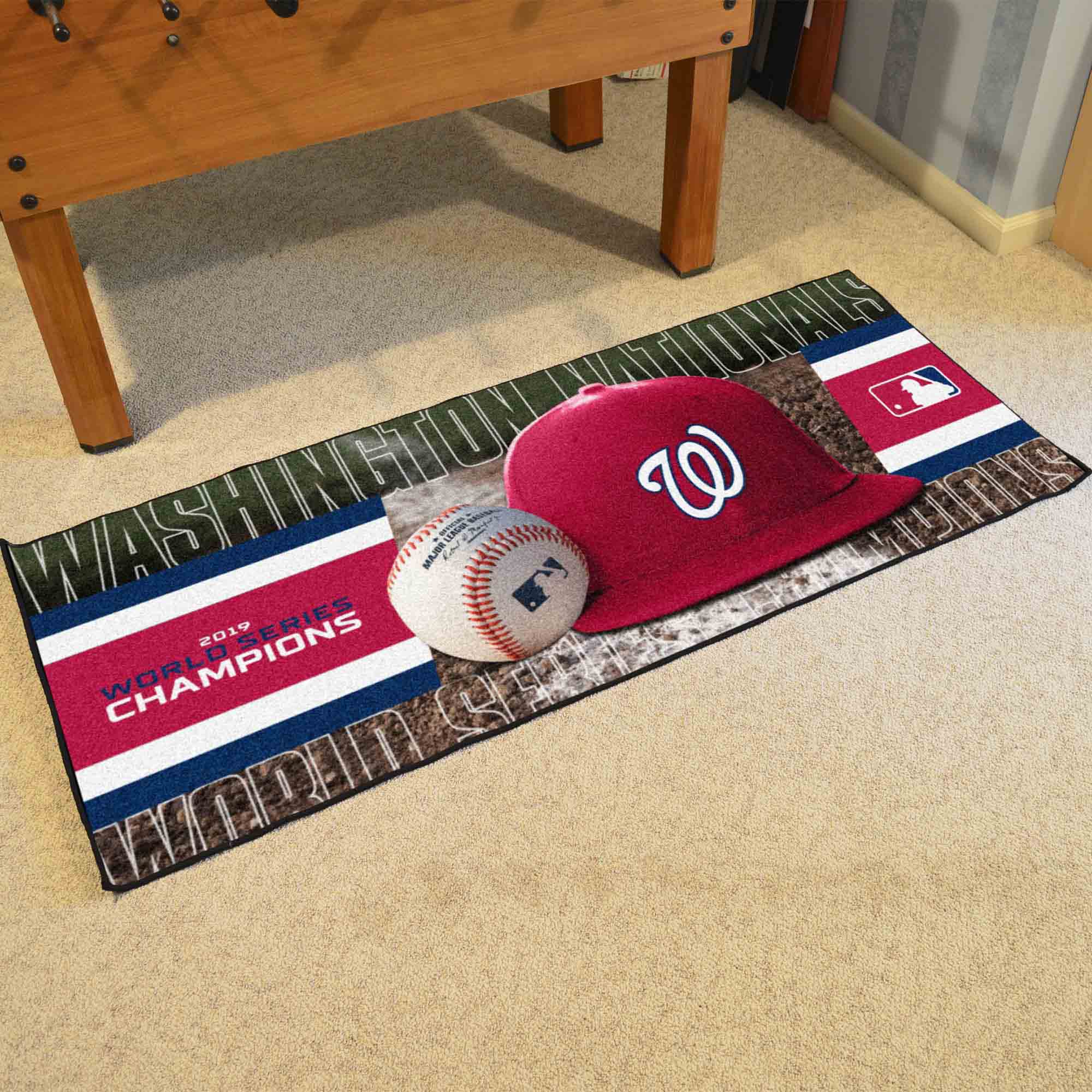 Houston Astros 2017 MLB World Series Champions Baseball Runner Rug - 30in. x 72in. - Washington Nationals