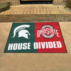 House Divided - Michigan State / Ohio State House Divided House Divided Rug - 34 in. x 42.5 in. - House Divided - Michigan State / Ohio State