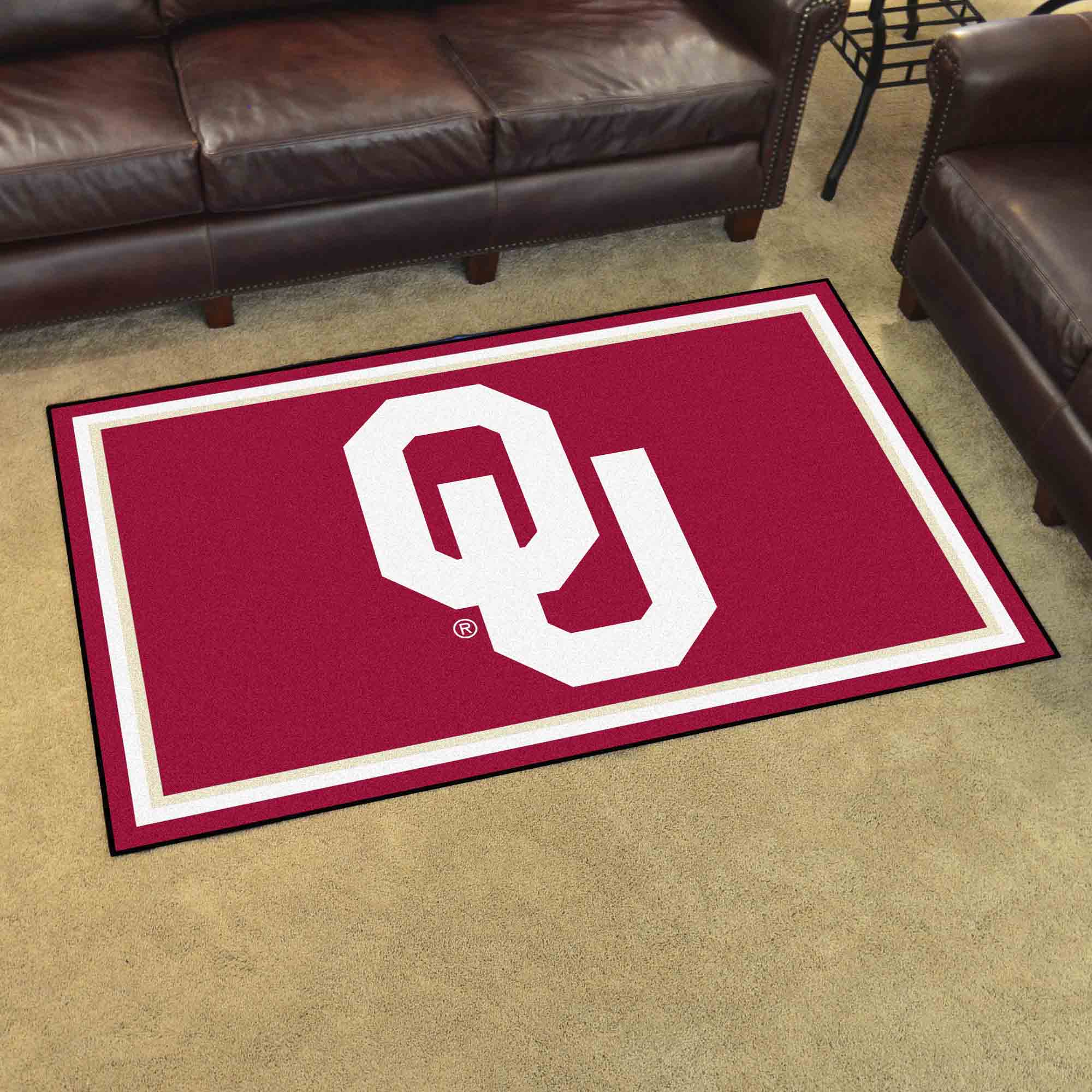 Oklahoma Sooners 4ft. x 6ft. Plush Area Rug