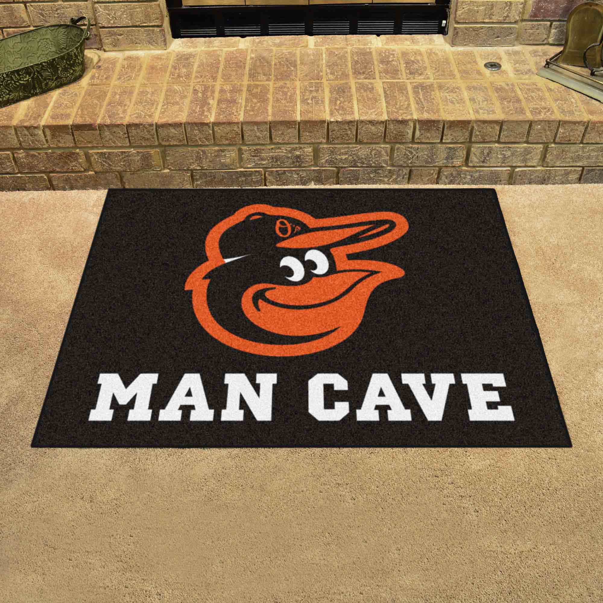 Baltimore Orioles Man Cave All-Star Rug - 34 in. x 42.5 in.