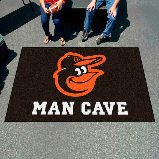 Baltimore Orioles Man Cave Ulti-Mat Rug - 5ft. x 8ft. - Baltimore Orioles