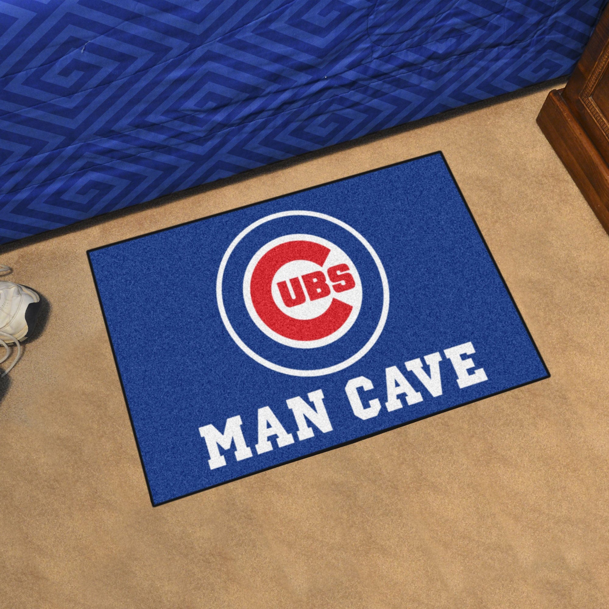 Chicago Cubs Man Cave Starter Mat Accent Rug - 19in. x 30in. - Chicago Cubs