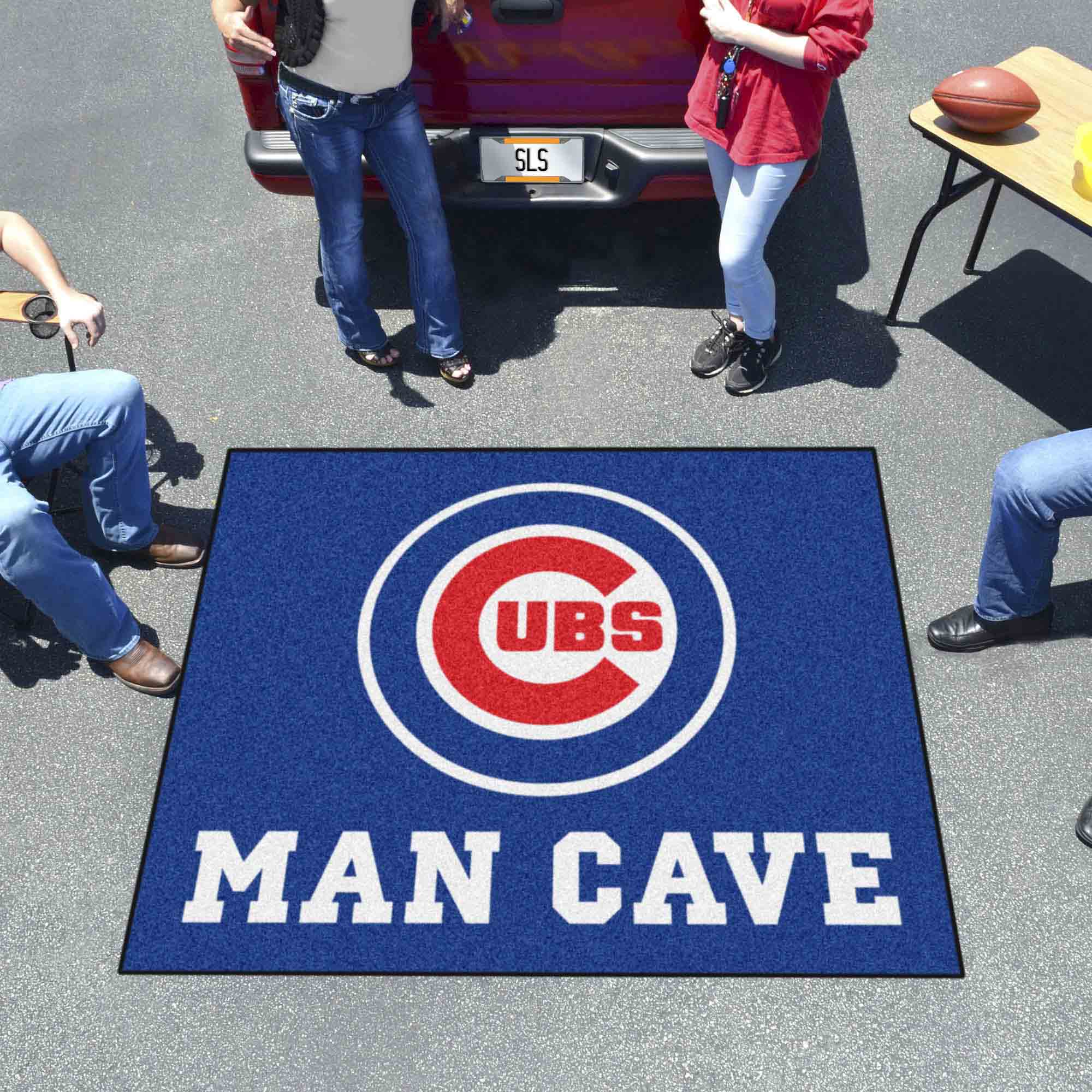 Chicago Cubs Man Cave Tailgater Rug - 5ft. x 6ft. - Chicago Cubs