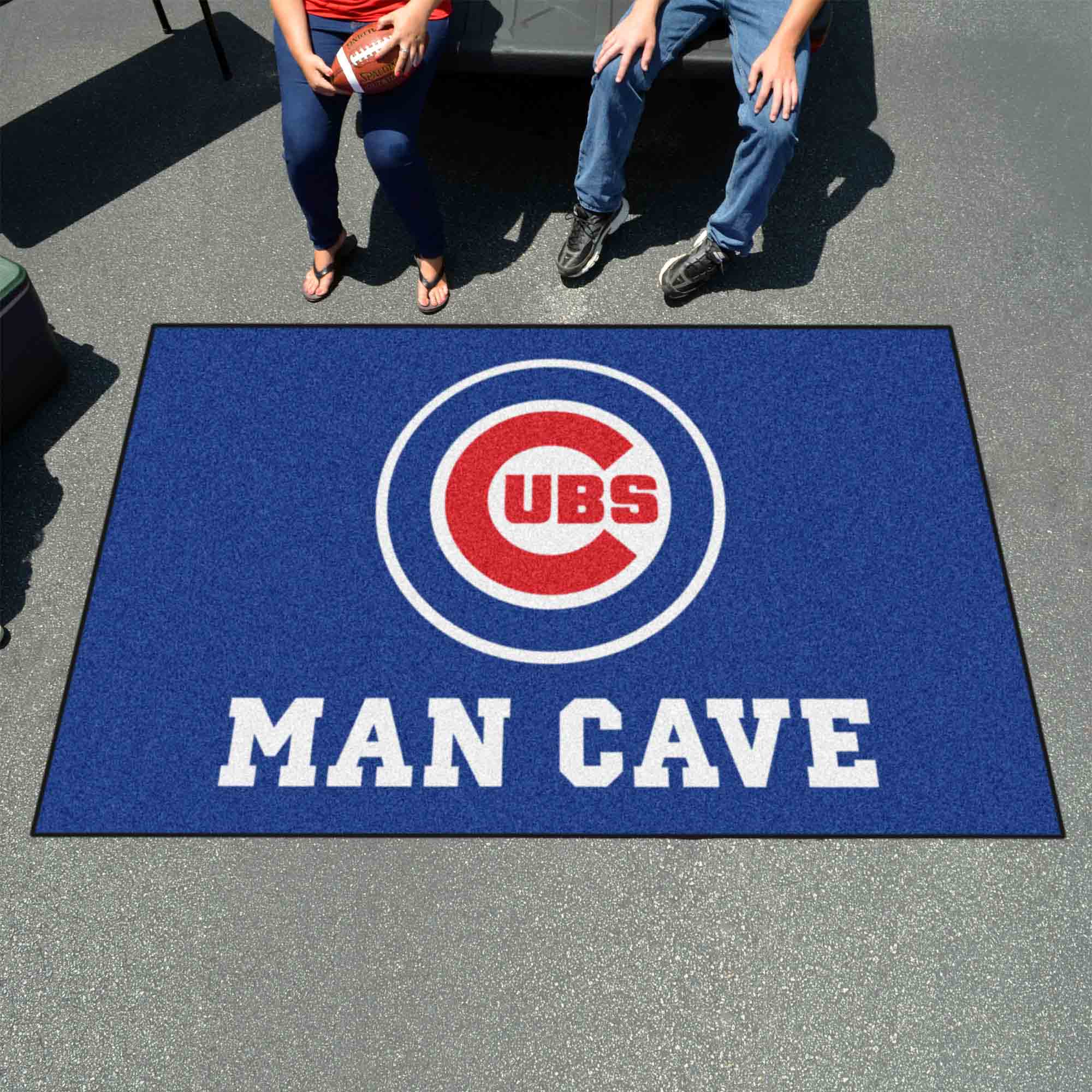 Chicago Cubs Man Cave Ulti-Mat Rug - 5ft. x 8ft. - Chicago Cubs