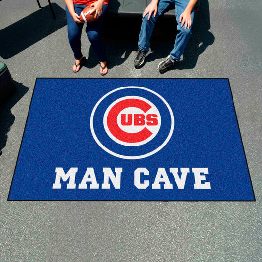 Chicago Cubs Man Cave Ulti-Mat Rug - 5ft. x 8ft. - Chicago Cubs