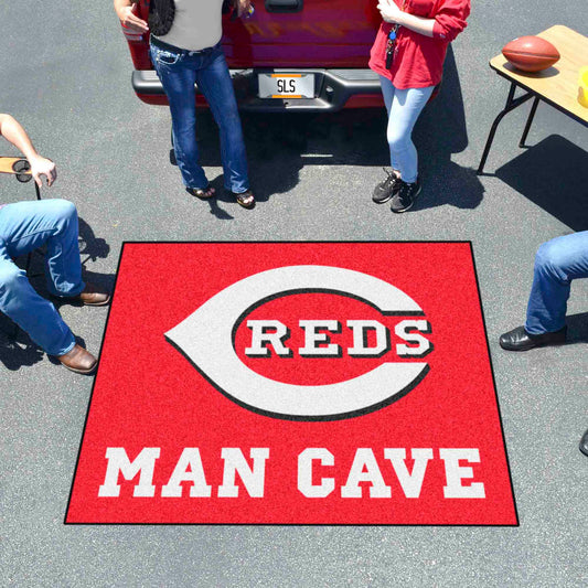 Cincinnati Reds Man Cave Tailgater Rug - 5ft. x 6ft.