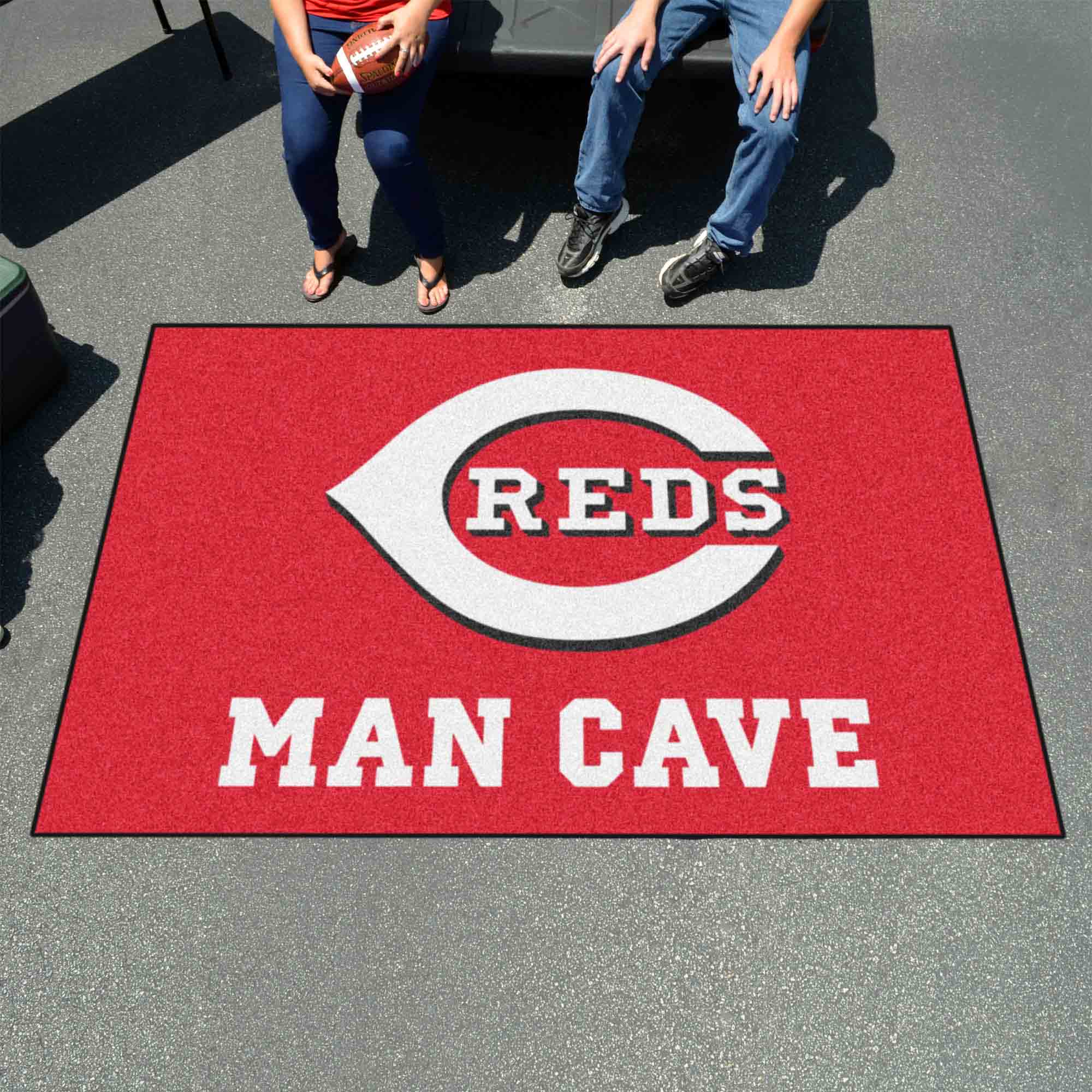 Cincinnati Reds Man Cave Ulti-Mat Rug - 5ft. x 8ft.