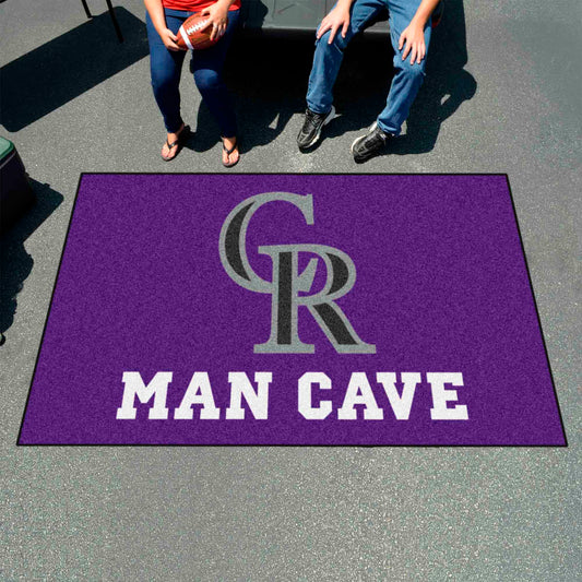 Colorado Rockies Man Cave Ulti-Mat Rug - 5ft. x 8ft. - Colorado Rockies