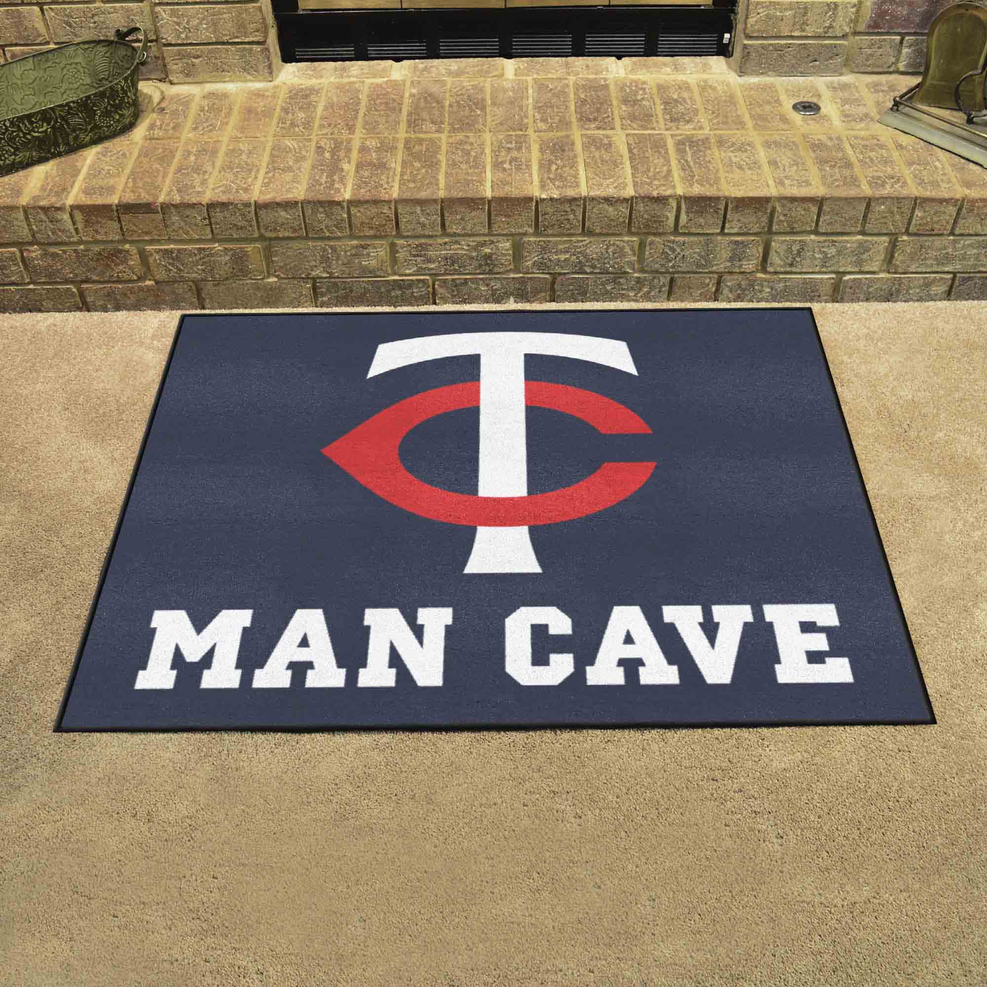 Minnesota Twins Man Cave All-Star Rug - 34 in. x 42.5 in. - Minnesota Twins