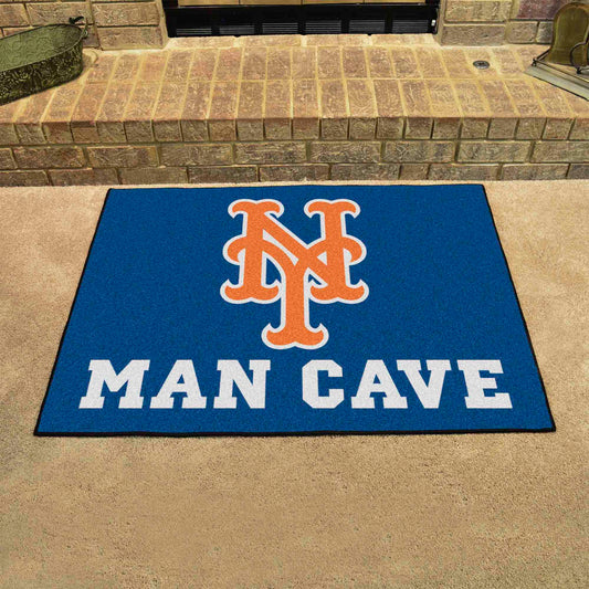 New York Mets Man Cave All-Star Rug - 34 in. x 42.5 in. - New York Mets