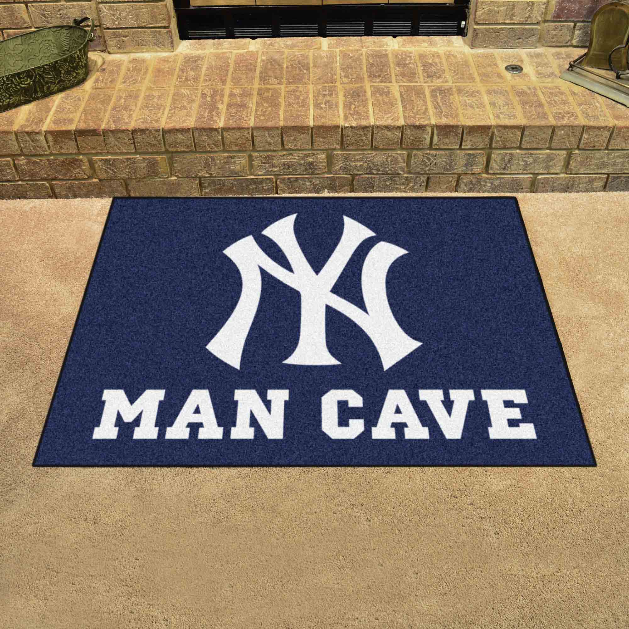 New York Yankees Man Cave All-Star Rug - 34 in. x 42.5 in. - New York Yankees