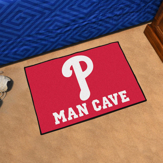 Philadelphia Phillies Man Cave Starter Mat Accent Rug - 19in. x 30in. - Philadelphia Phillies