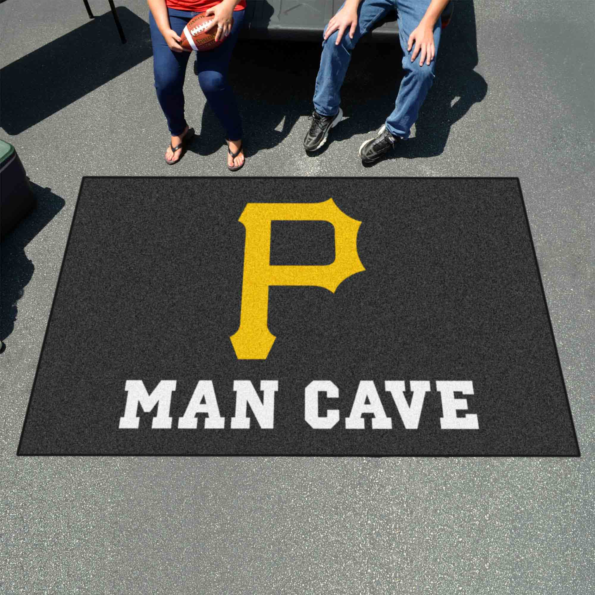 Pittsburgh Pirates Man Cave Ulti-Mat Rug - 5ft. x 8ft.