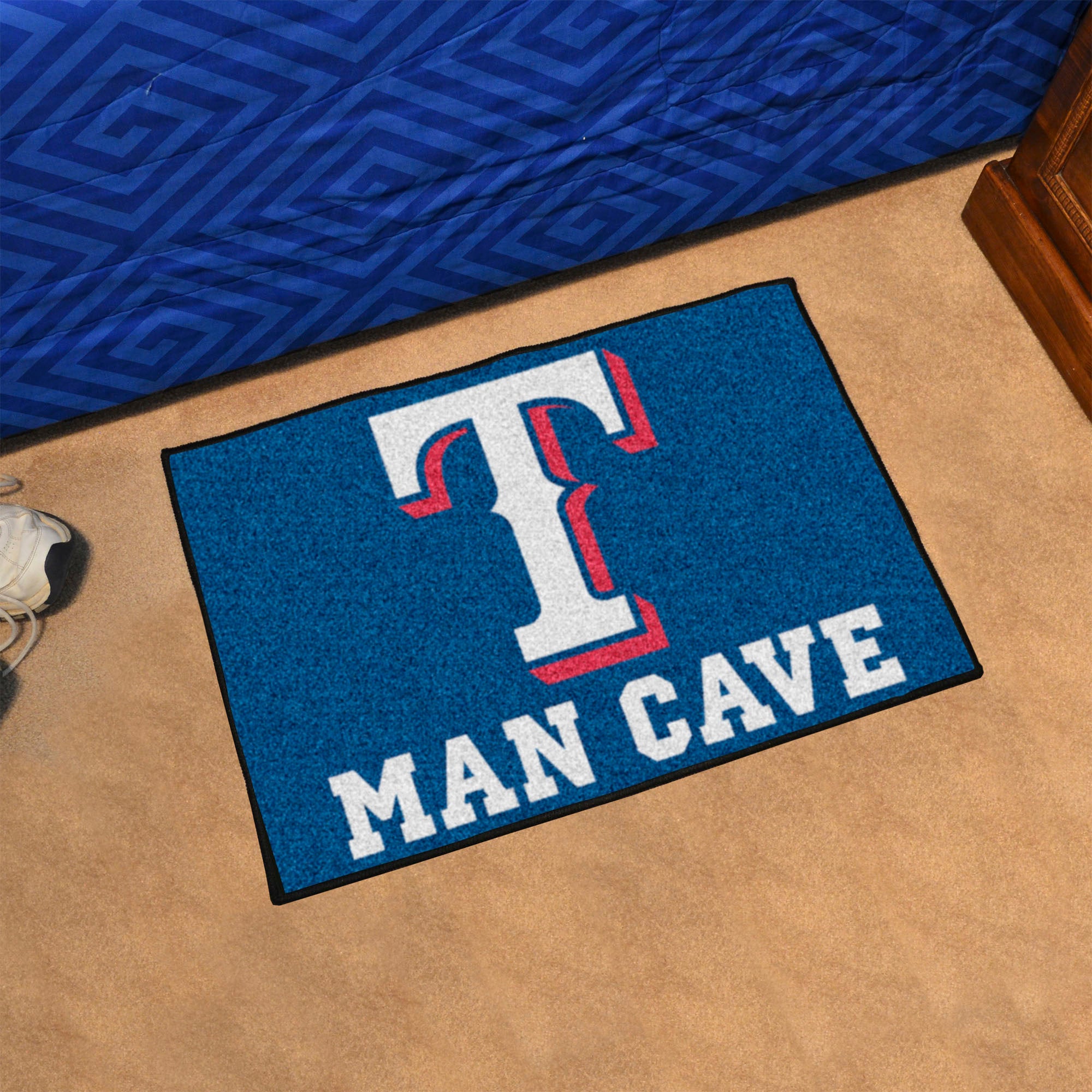 Texas Rangers Man Cave Starter Mat Accent Rug - 19in. x 30in.