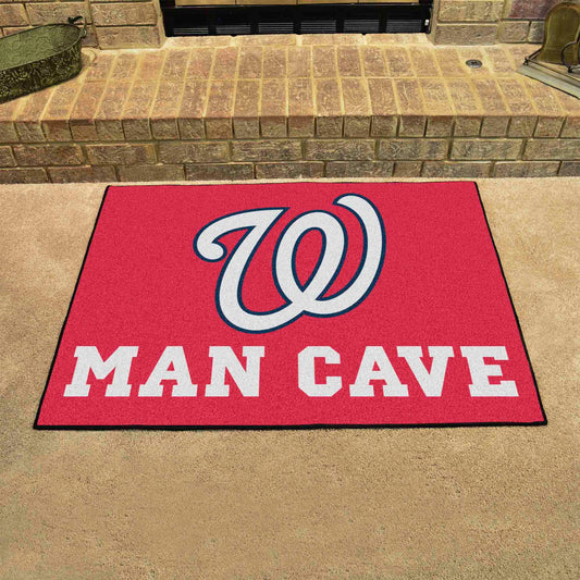 Washington Nationals Man Cave All-Star Rug - 34 in. x 42.5 in.