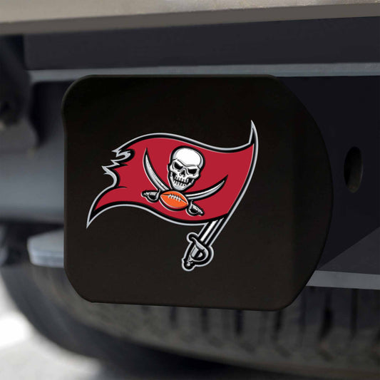 Tampa Bay Buccaneers Black Metal Hitch Cover - 3D Color Emblem