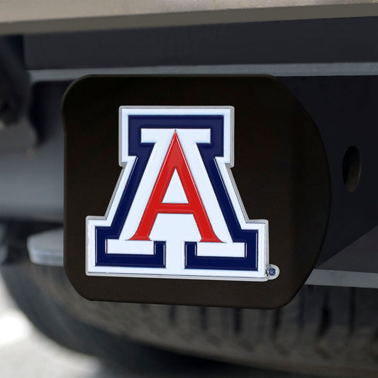 Arizona Wildcats Black Metal Hitch Cover - 3D Color Emblem