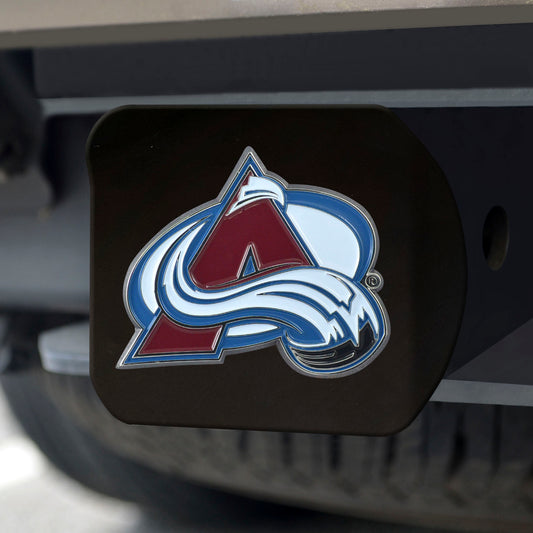 Colorado Avalanche Black Metal Hitch Cover - 3D Color Emblem