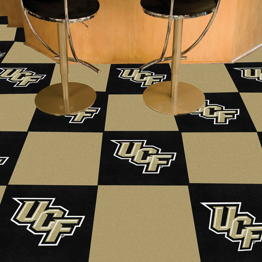 Central Florida Knights Team Carpet Tiles - 45 Sq Ft. - Central Florida