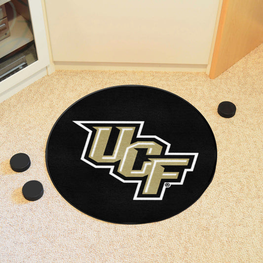 Central Florida Knights Hockey Puck Rug - 27in. Diameter - Central Florida