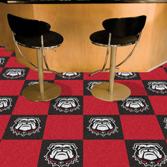 Georgia Bulldogs Team Carpet Tiles - 45 Sq Ft.