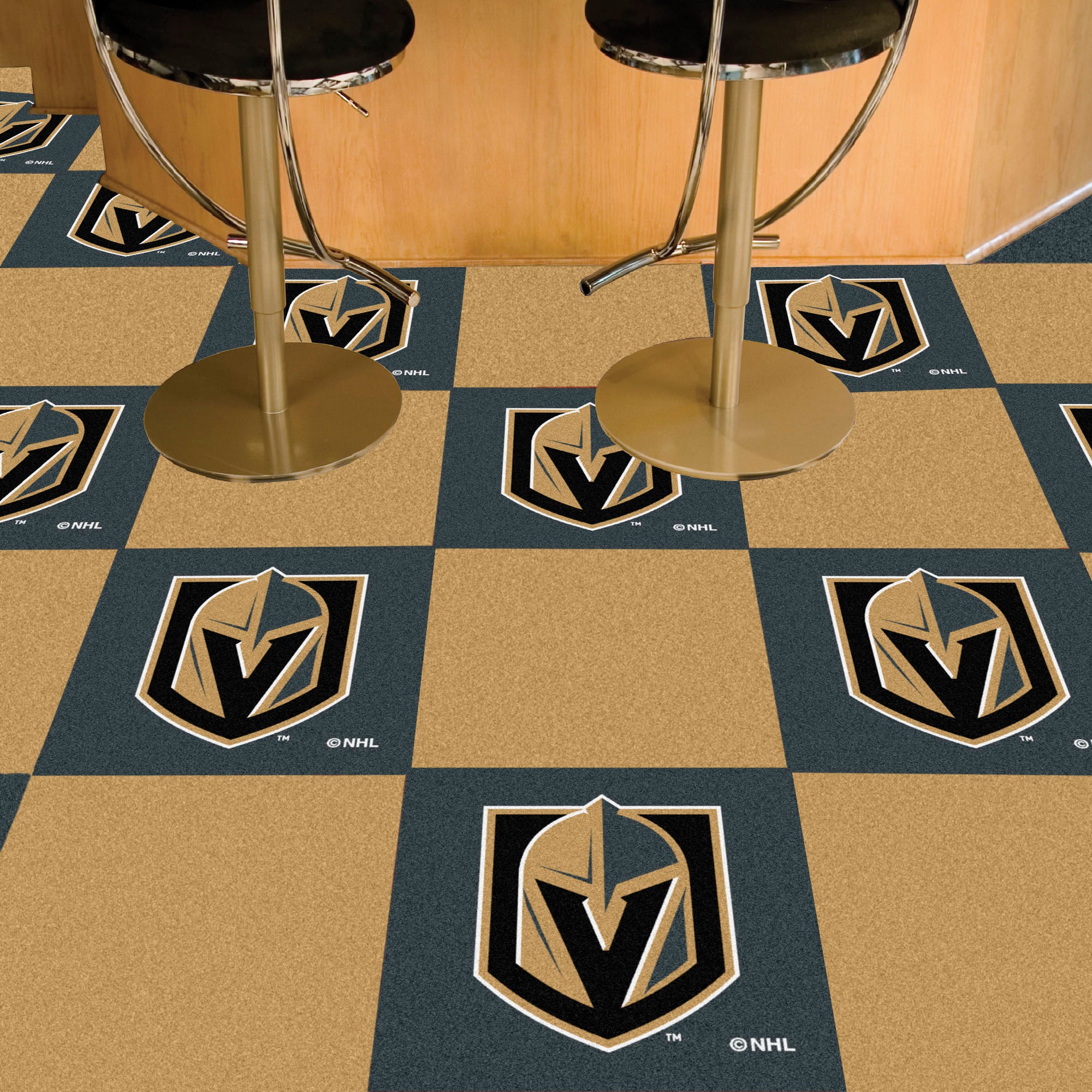 Vegas Golden Knights Team Carpet Tiles - 45 Sq Ft.