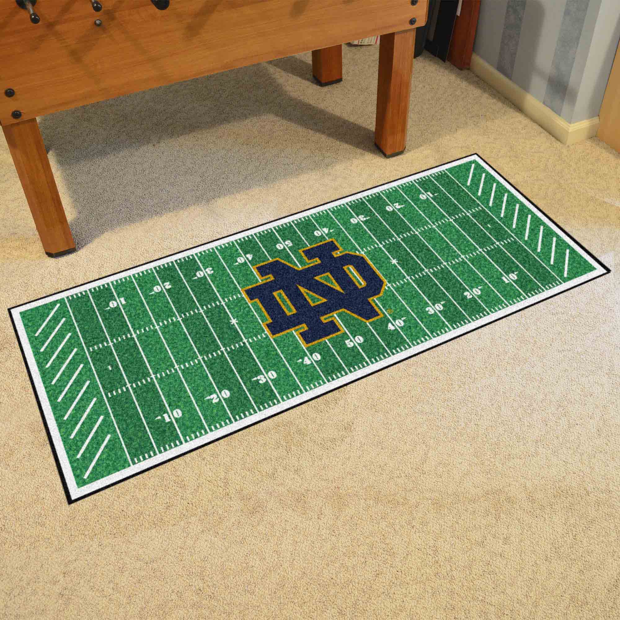 Notre Dame Fighting Irish Field Runner Mat - 30in. x 72in.