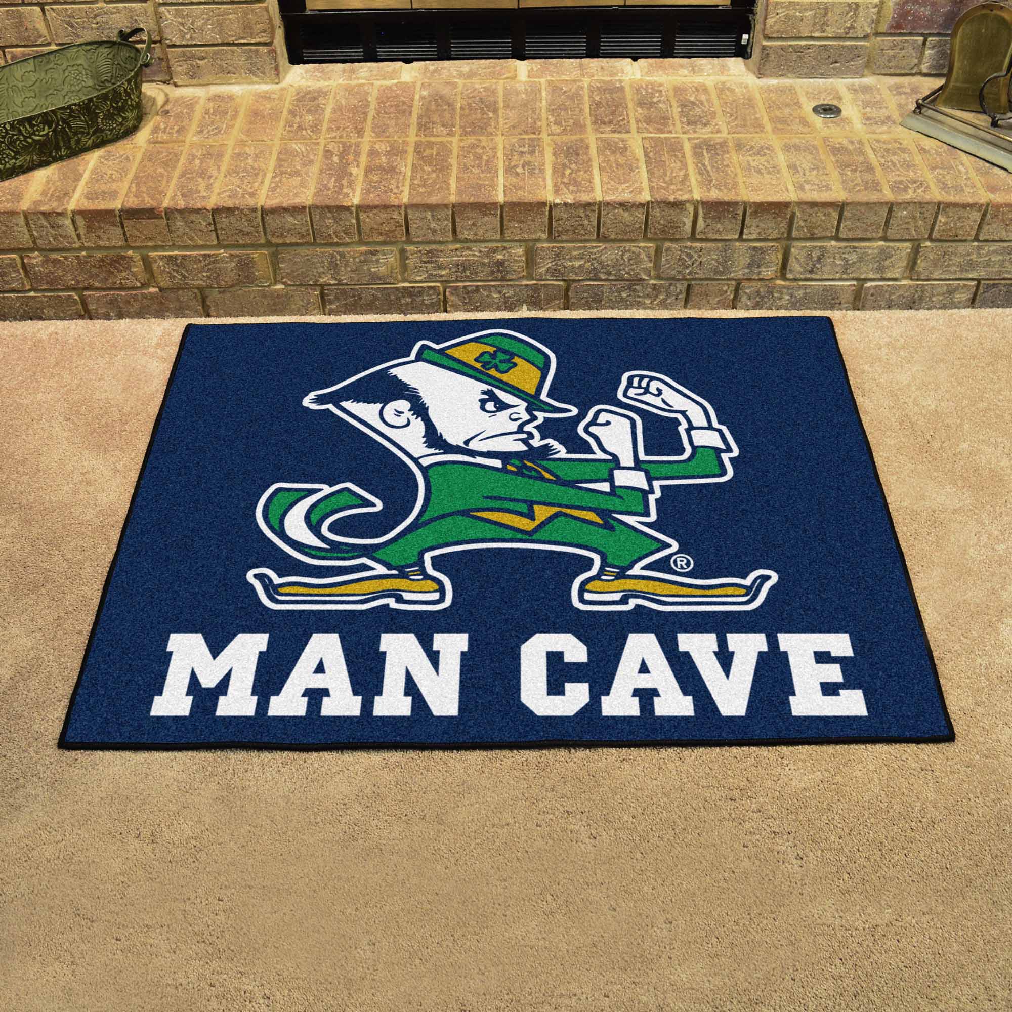 Notre Dame Fighting Irish Man Cave All-Star Rug - 34 in. x 42.5 in., Leprechaun