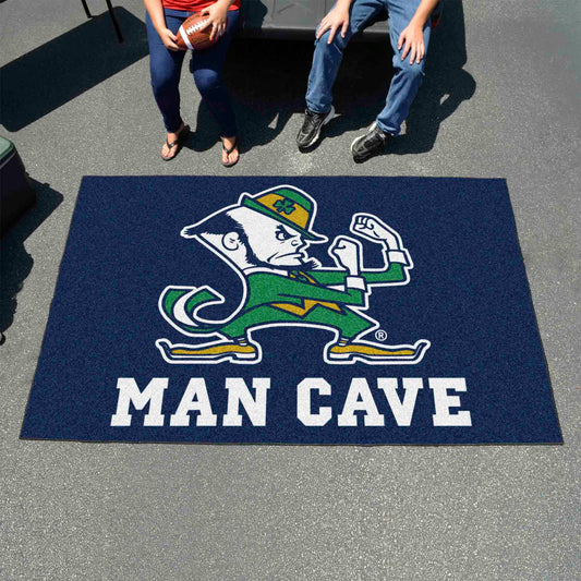 Notre Dame Fighting Irish Man Cave Ulti-Mat Rug - 5ft. x 8ft., Leprechaun