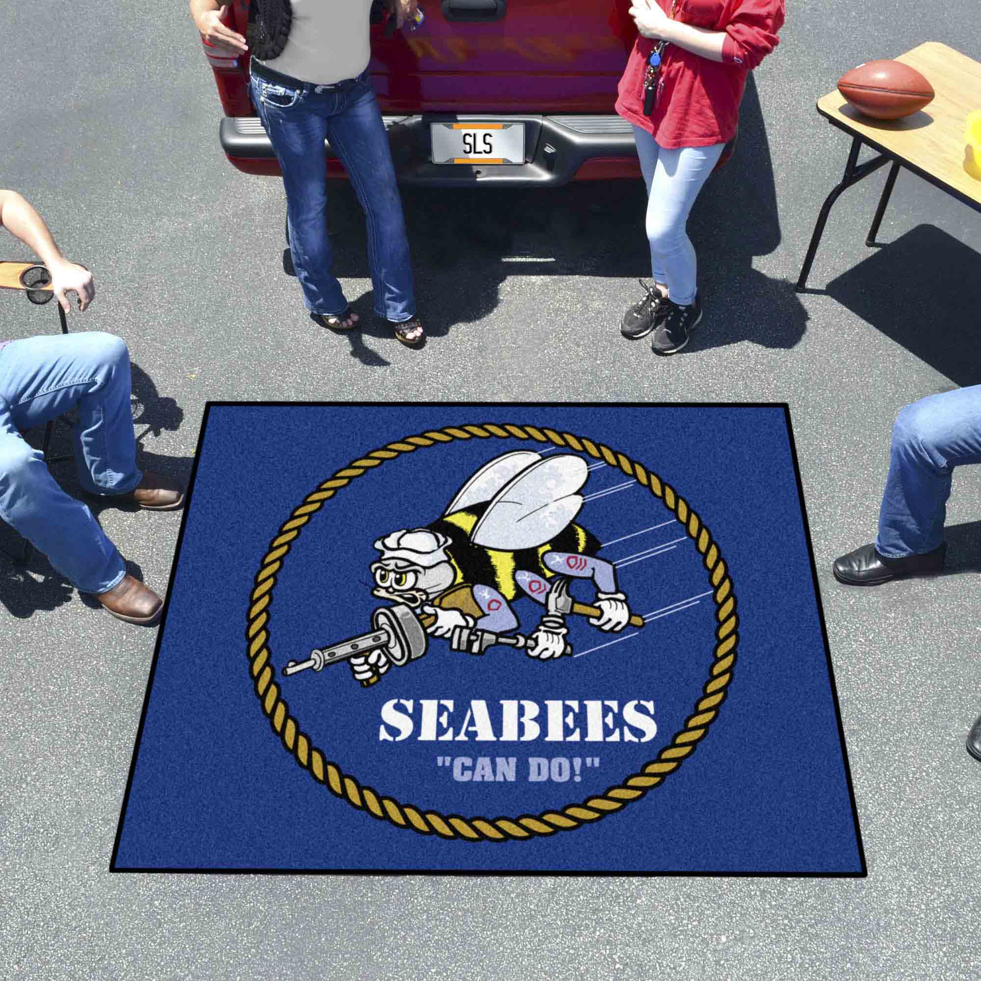 U.S. Navy - SEABEES Tailgater Rug - 5ft. x 6ft.