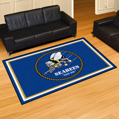 U.S. Navy - SEABEES 5ft. x 8 ft. Plush Area Rug