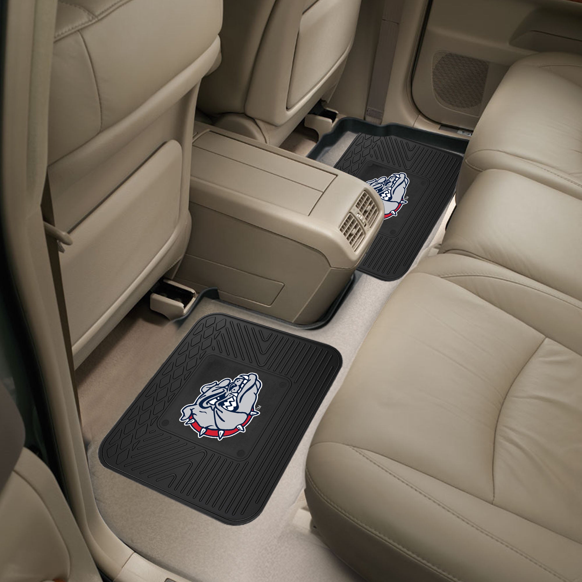 Gonzaga Bulldogs Back Seat Car Utility Mats - 2 Piece Set