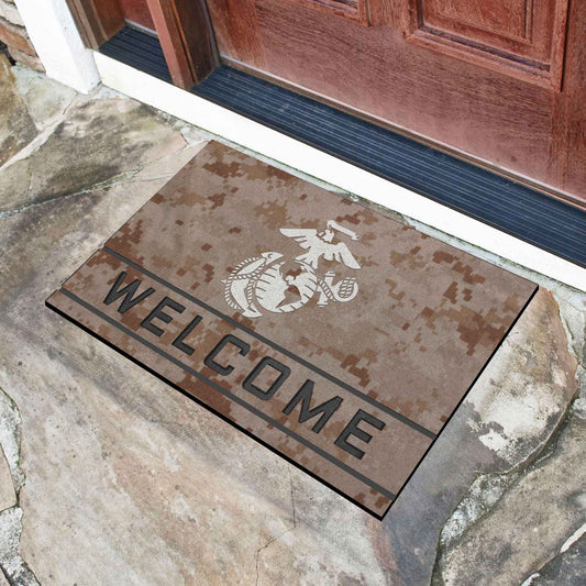 U.S. Marines Rubber Door Mat - 18in. x 30in.