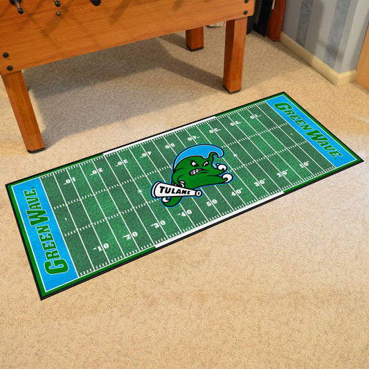 Tulane Green Wave Field Runner Mat - 30in. x 72in.