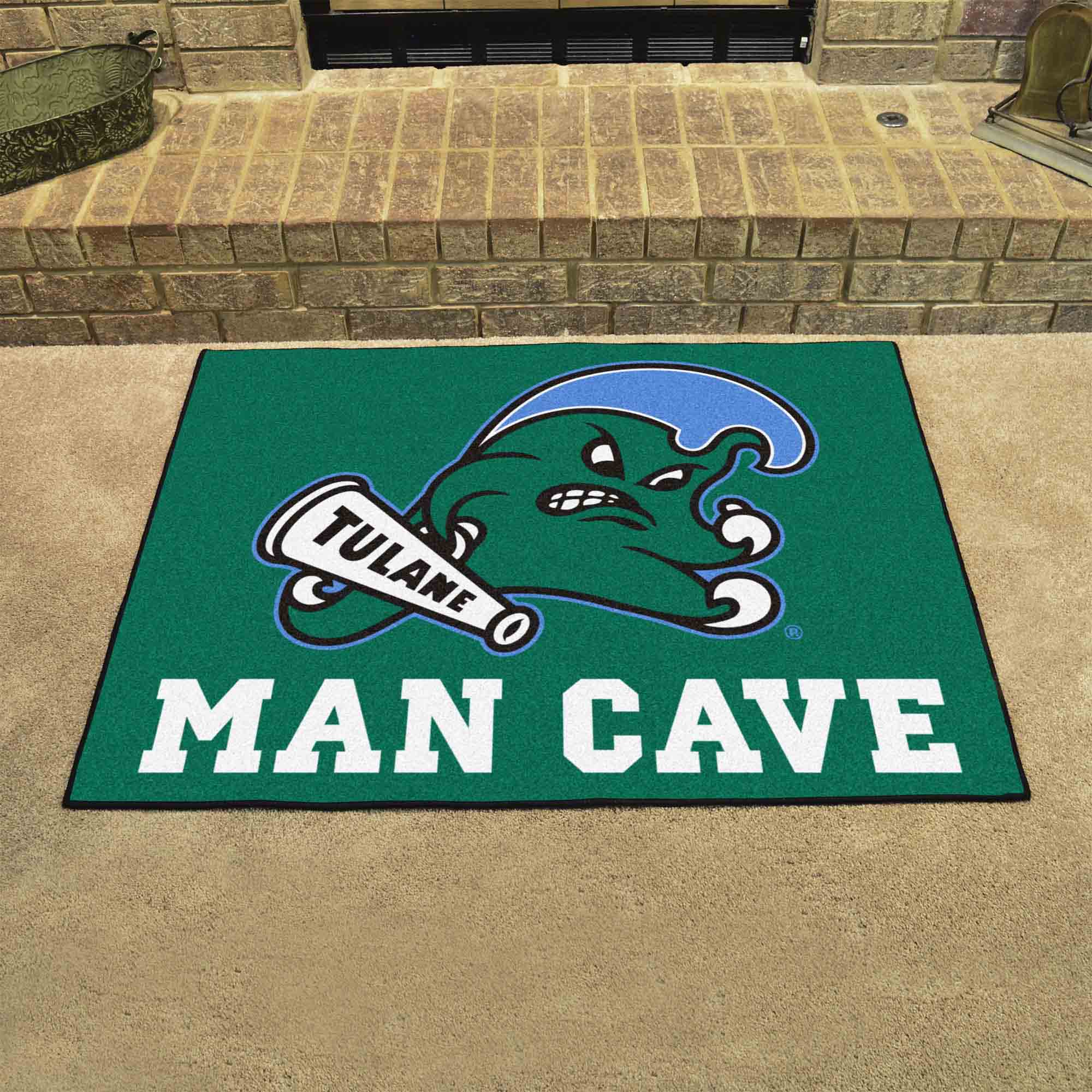 Tulane Green Wave Man Cave All-Star Rug - 34 in. x 42.5 in.