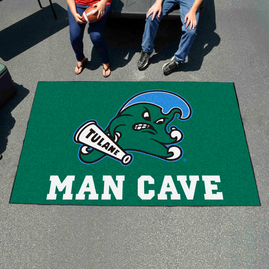 Tulane Green Wave Man Cave Ulti-Mat Rug - 5ft. x 8ft.