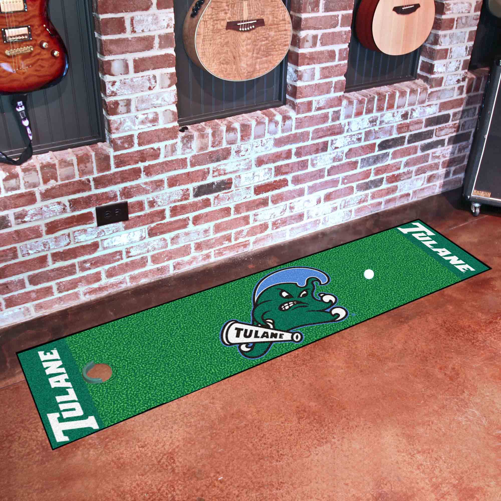 Tulane Green Wave Putting Green Mat - 1.5ft. x 6ft.