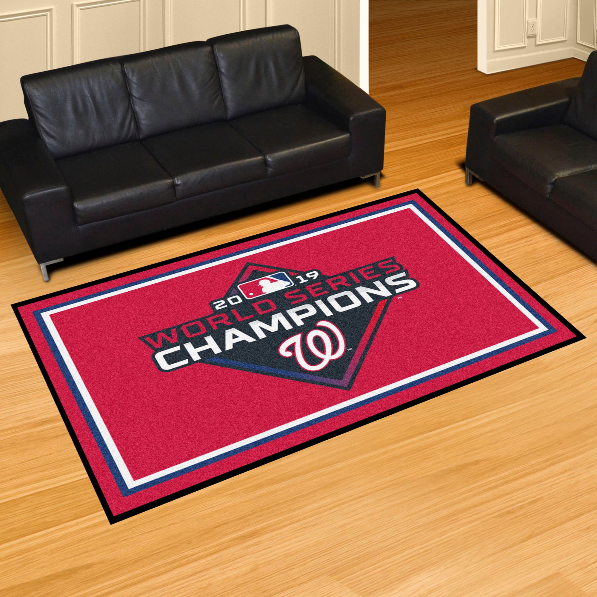 Washington Nationals 2019 World Series Champions 5ft. x 8 ft. Plush Area Rug